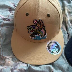 RSVLTS Tan Kids Hat with Colorful Embroidery